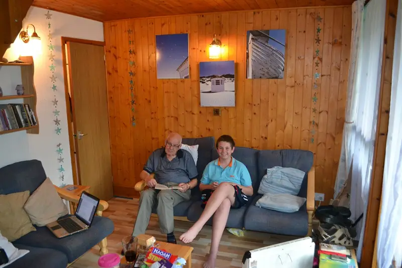 The lounge area